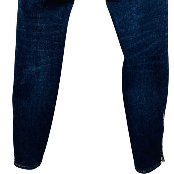 Anthropologie | Pilcro High Rise Skinny Jeans Stretch Denim Snake Trim Size 26 - Picture 10 of 14